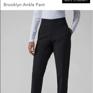Womens Athleta brand Brooklyn Ankle Pant, size 12 black